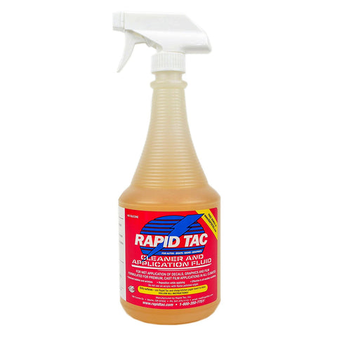 Rapid Tac Application Fluid for Vinyl Wraps Decals Stickers with Sprayer (32oz.)